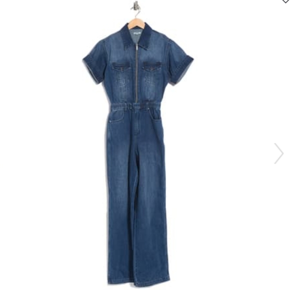 LAST ONE! 1920's Style Aviation Denim Jumpsuit - Picture 3 of 7